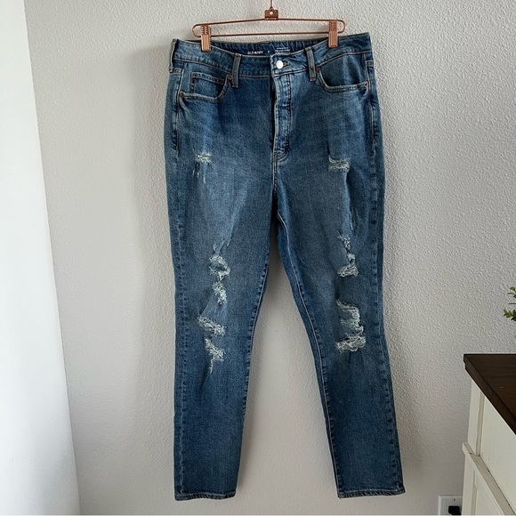 Old Navy Extra High Rise Pop Icon Skinny Denim Jeans Secret Smooth Pockets 8 - Picture 1 of 9